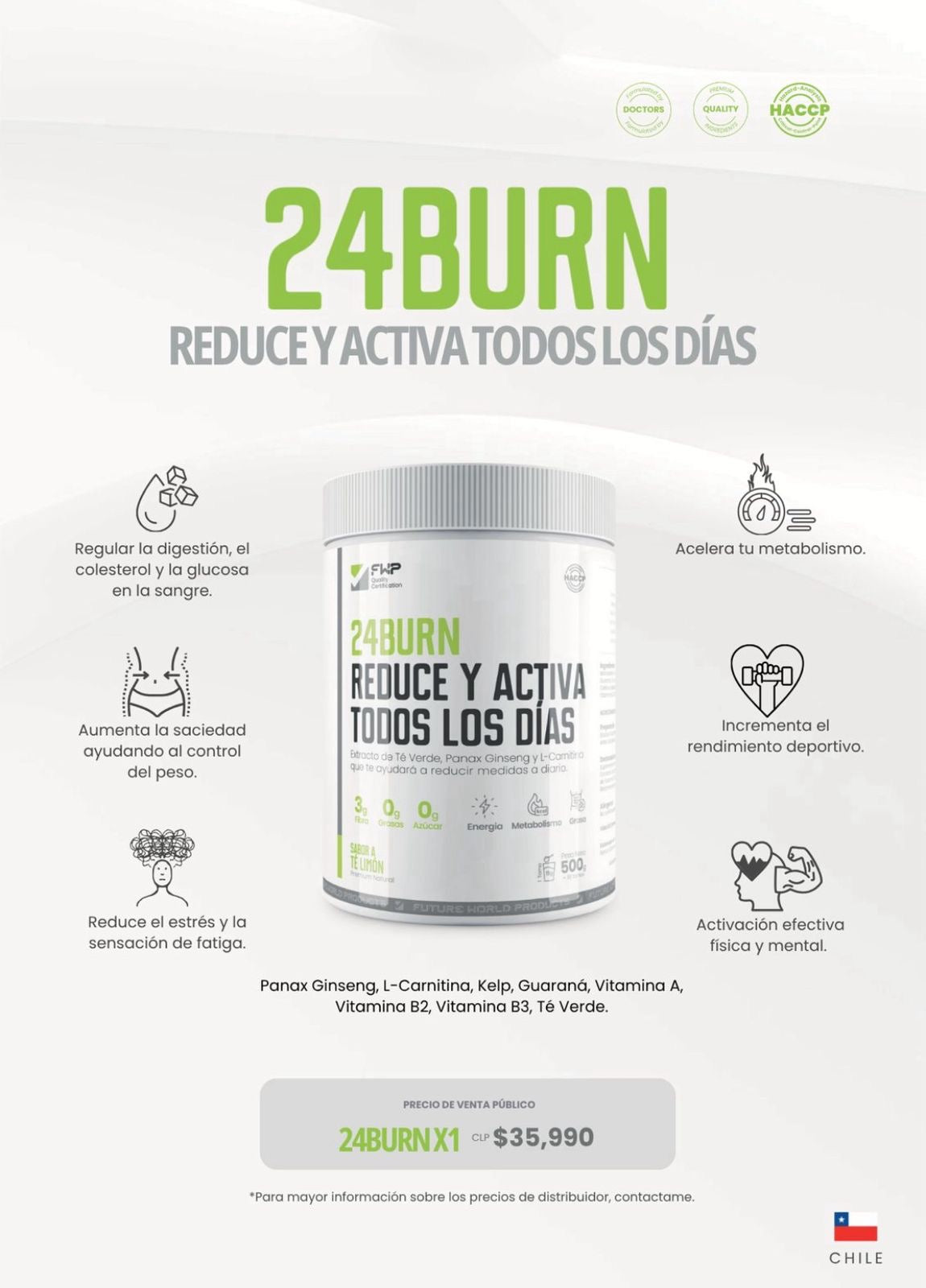 24 burn Reduce y activa todos los días